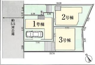 矢部町　新築一戸建て　３棟